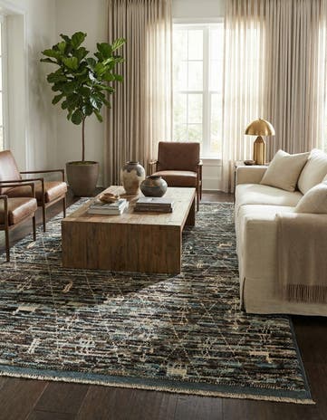 6' x 9' 3 Hand Knotted Moroccan Wool Rug