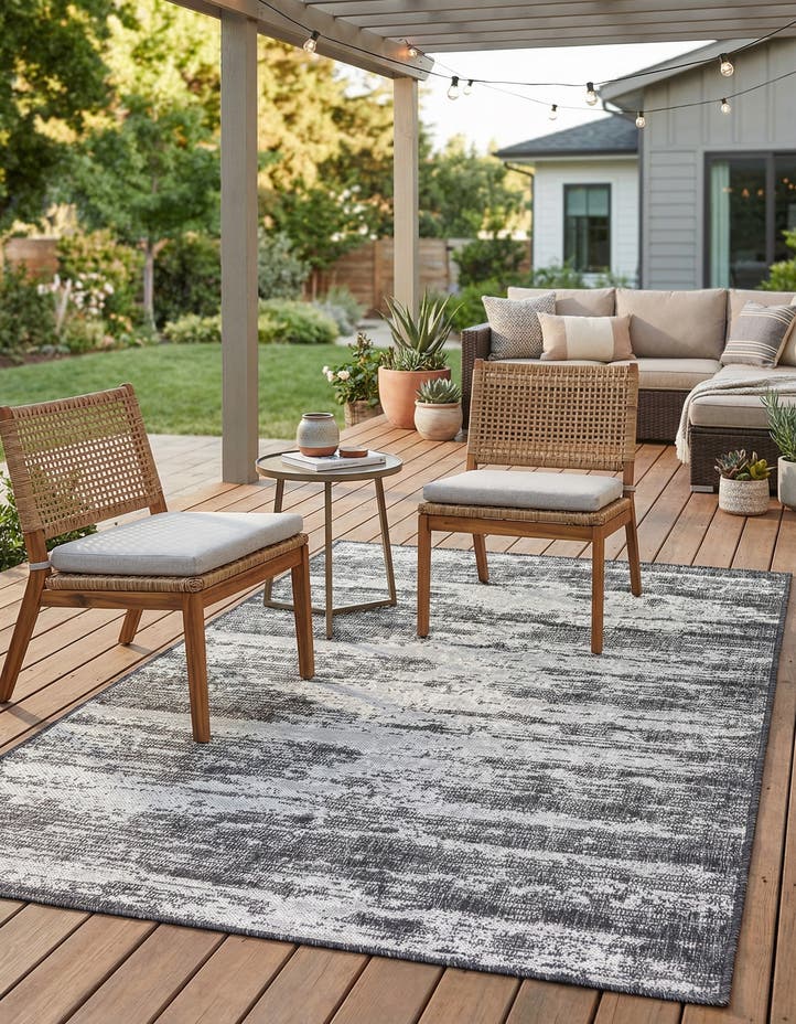 4' x 6' Easy-Clean Modern Indoor / Outdoor...