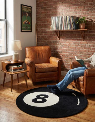 5' 1 x 5' 1 Hand Tufted Wool Round Rug