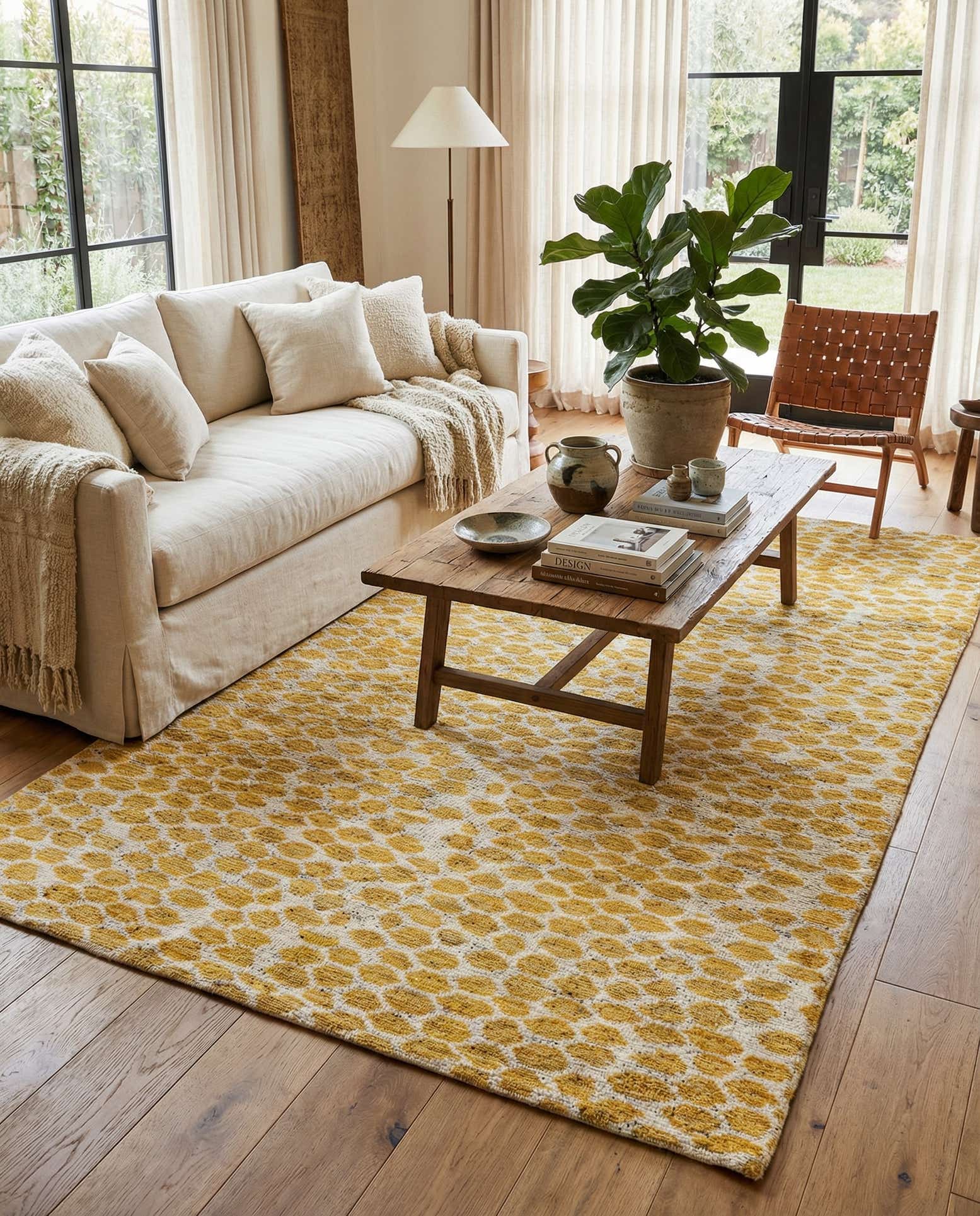 6' x 9' Hand Knotted Moroccan Wool Rug