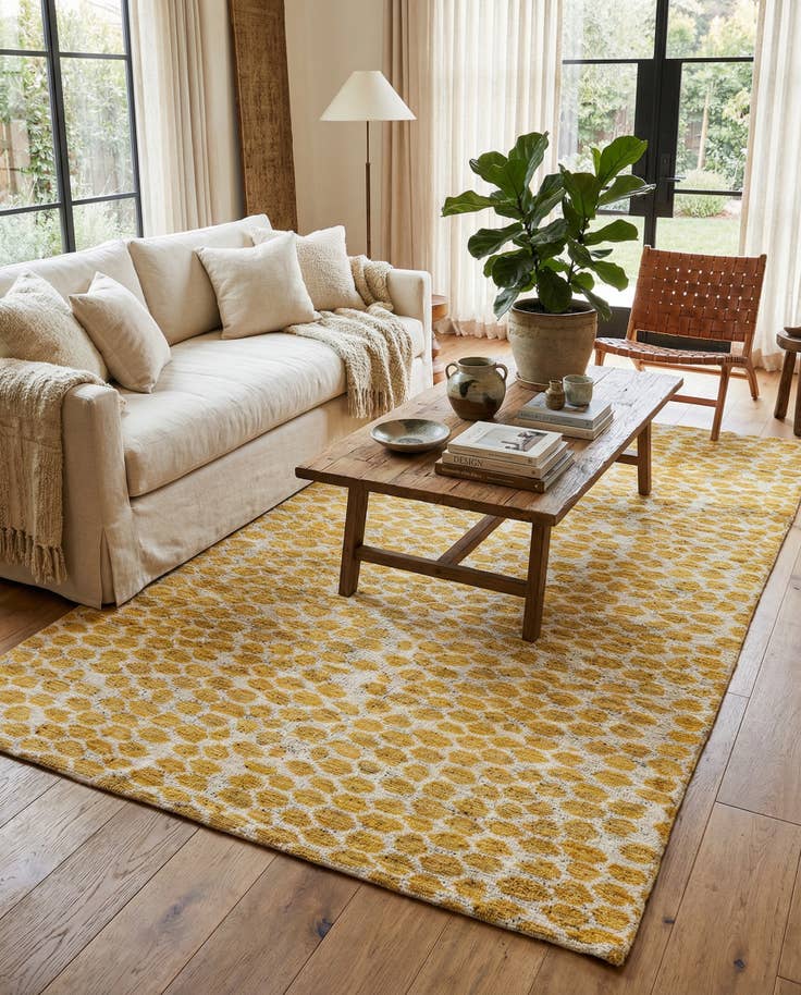 Detail image of 6' x 9' Hand Knotted Moroccan Wool Rug