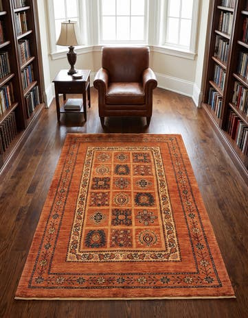 3' 7 x 5' 3 Kashkuli Wool Rug
