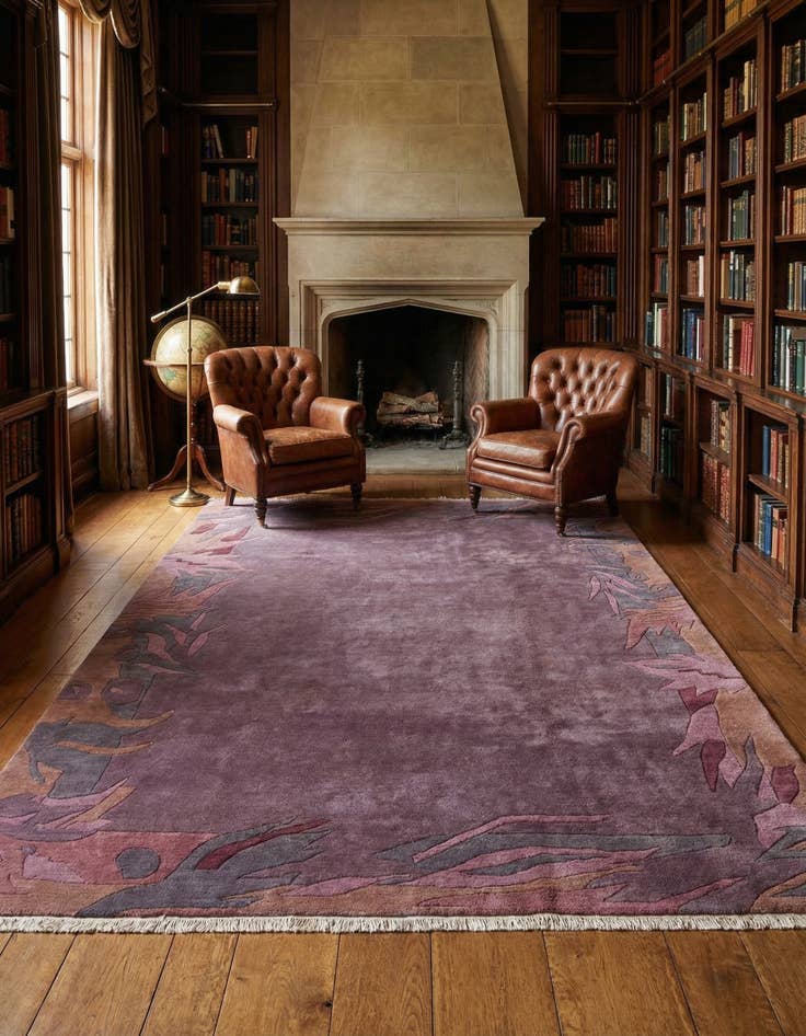 Detail image of 6' 8 x 9' 5  Hand Knotted Tibet Wool Rug