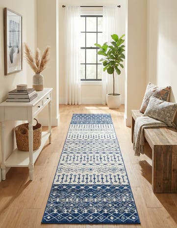 2' 7 x 12' Moroccan Trellis Runner Rug