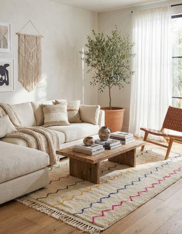 5' 2 x 8' 5 Hand Knotted Moroccan Wool Rug