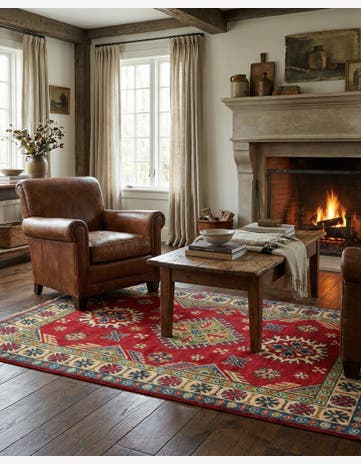 3' 3 x 5' Hand Knotted Kazak Rug