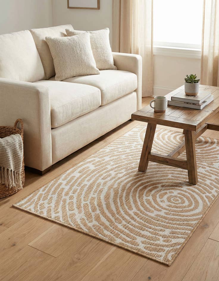 Detail image of  2' x 3'  Washable Modern Indoor / Outdoor Rug