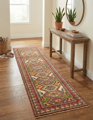 2' 9 x 10' Hand Knotted Kazak Runner Rug