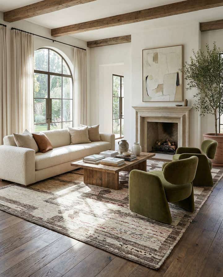 12' 3 x 15' 1 Hand Knotted Moroccan Wool Rug