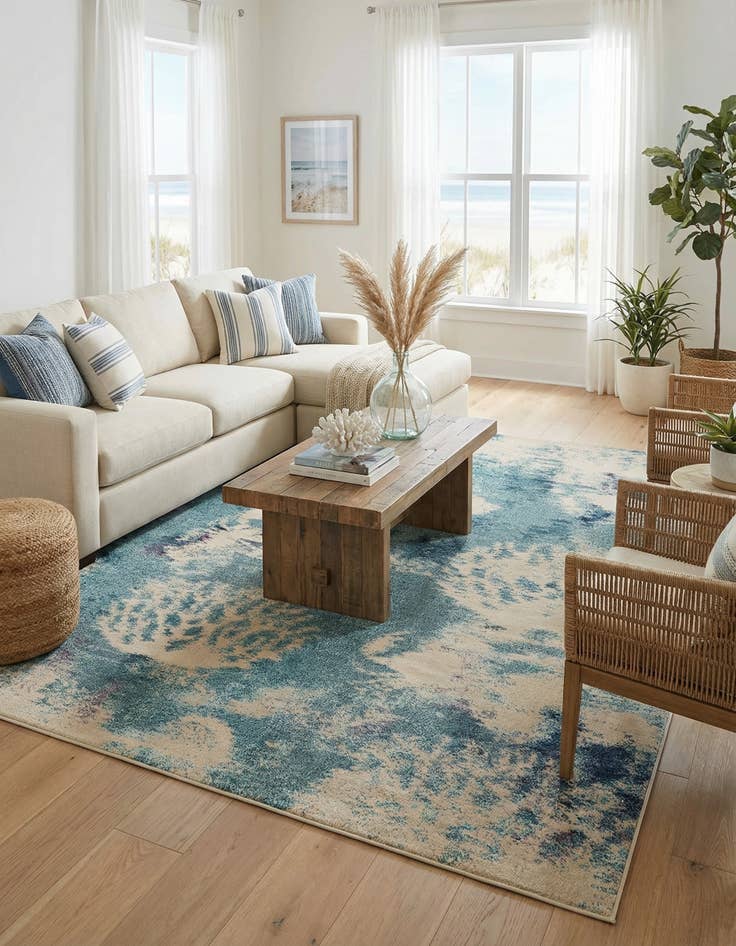 Detail image of 10' x 13'  Washable Capri Rug