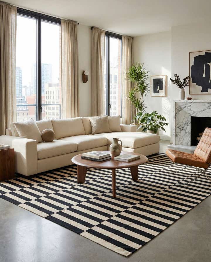 8' 2 x 11' 1 Hand Woven Kilim Modern Wool Rug