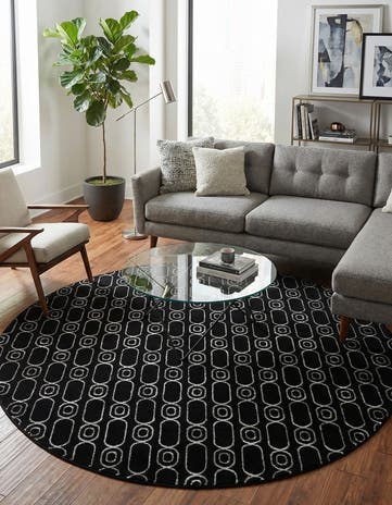 7' 10 x 7' 10 Vogue Geo Round Rug