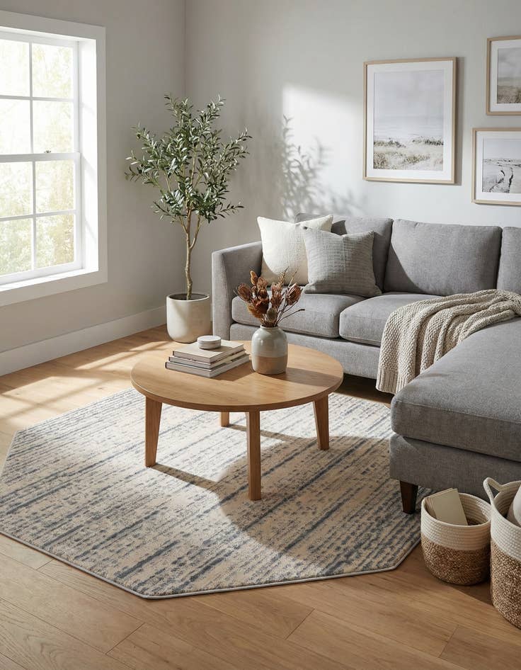 Detail image of  6' x 6' Oasis Octagon Rug