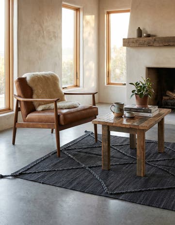 3' 5 x 4' 11 Hand Woven Kilim Modern Wool Rug