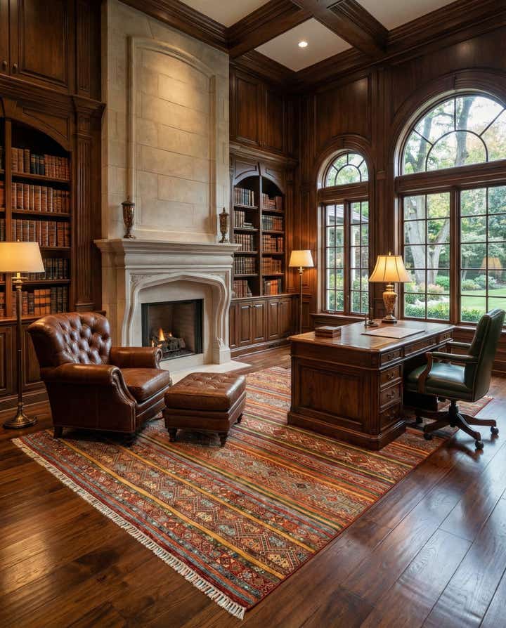 8' 3 x 9' 8 Torkman Wool Rug