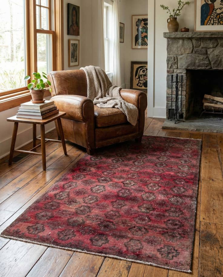 Detail image of 3' x 6' 2 Hand Knotted Ultra Vintage Persian Wool Runner Rug