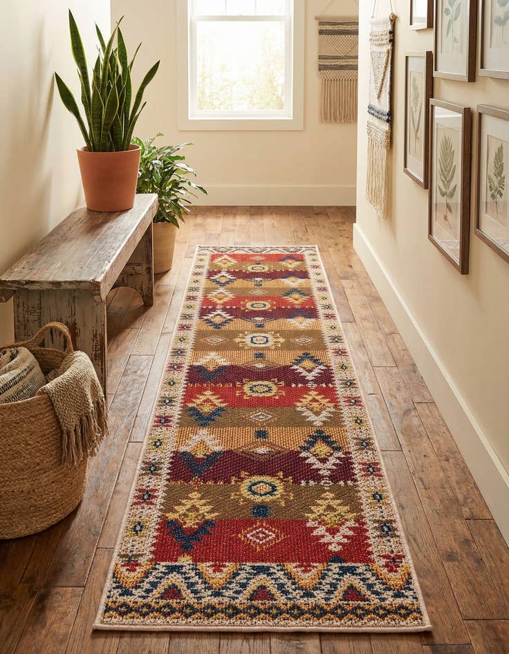 Detail image of  2' x 8'  Washable Baja Indoor / Outdoor Runner Rug