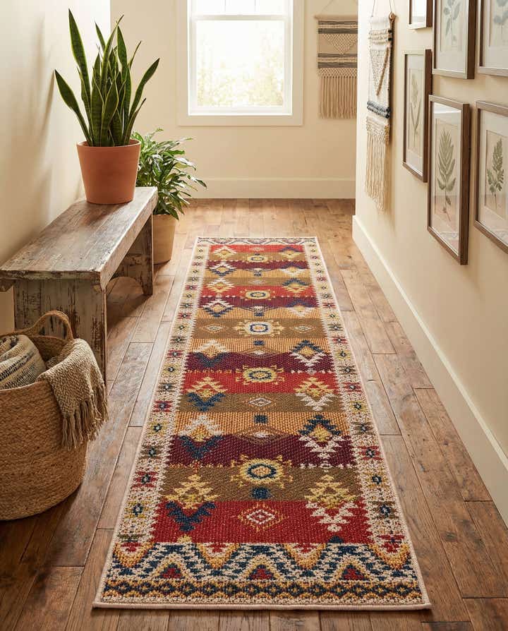 2' x 8' Easy-Clean Baja Indoor / Outdoor Runner Rug
