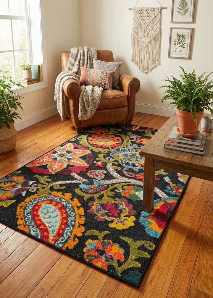 4' x 6' Easy-Clean Casablanca Indoor / Outdoor Rug