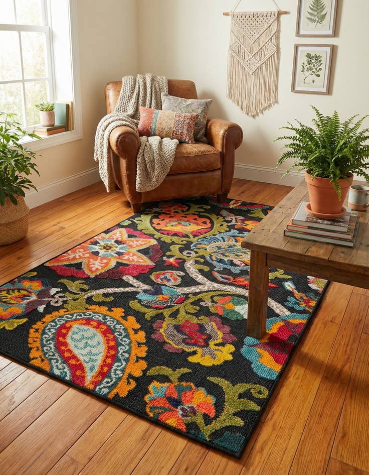 Detail image of 4' x 6' Easy-Clean Casablanca Indoor / Outdoor Rug
