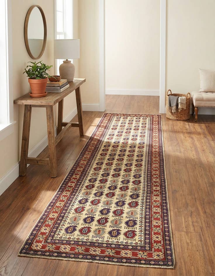 Detail image of 2' 10 x 10' 3  Hand Knotted Kazak Runner Rug