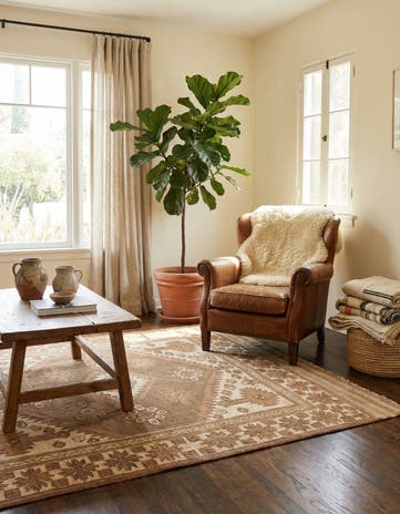 4' x 6' 3 Hand Woven Sumak Wool Rug