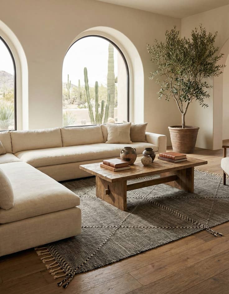 Detail image of 7' 1 x 12' 8  Hand Knotted Moroccan Wool Rug