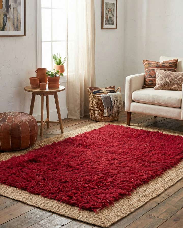 2' 5 x 4' 6 Hand Knotted Moroccan Wool Rug