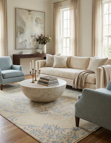 4' 10 x 8' Hand Knotted Darya Rug