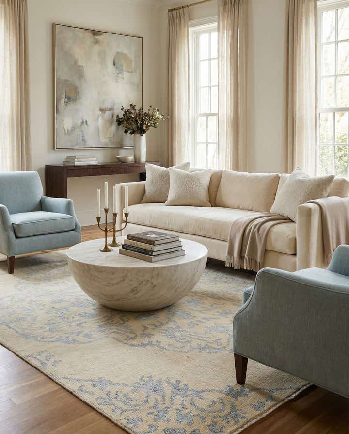 4' 10 x 8' Hand Knotted Darya Rug