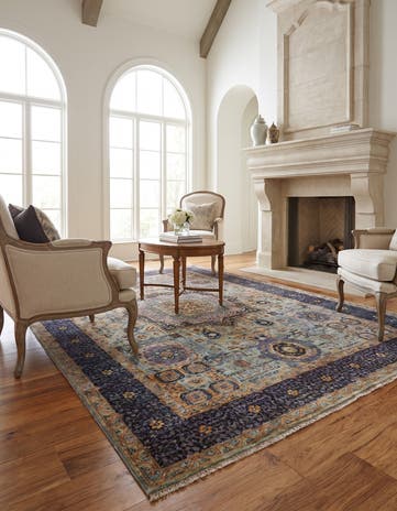 5' 1 x 7' Hand Knotted Mamluk Ziegler Rug