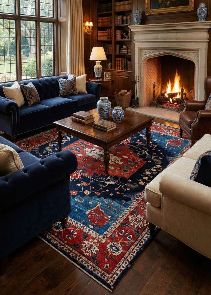 8' 2 x 9' 7 Hand Knotted Luribaft Rug
