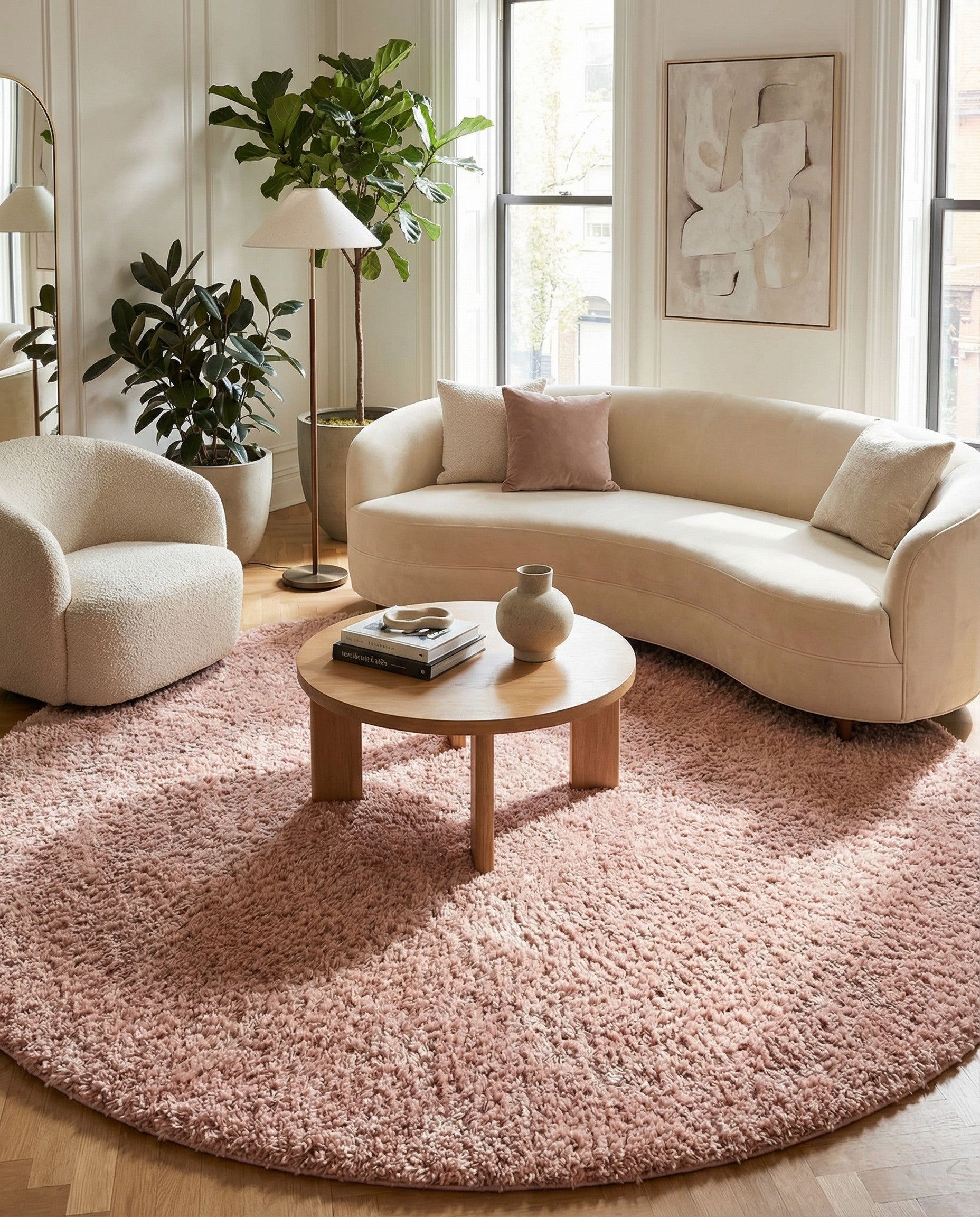  10' x 10' Zermatt Shag Round Rug