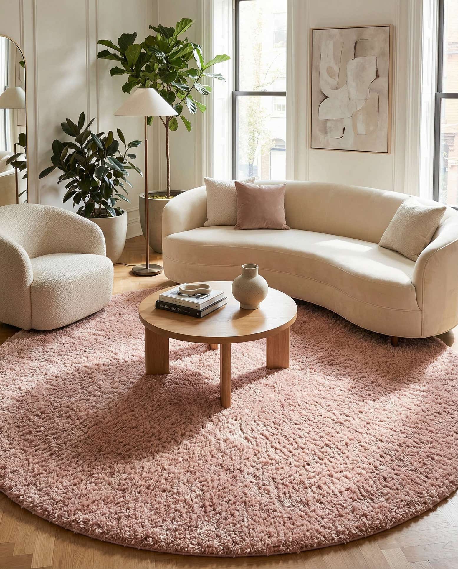 10' x 10' Zermatt Shag Round Rug