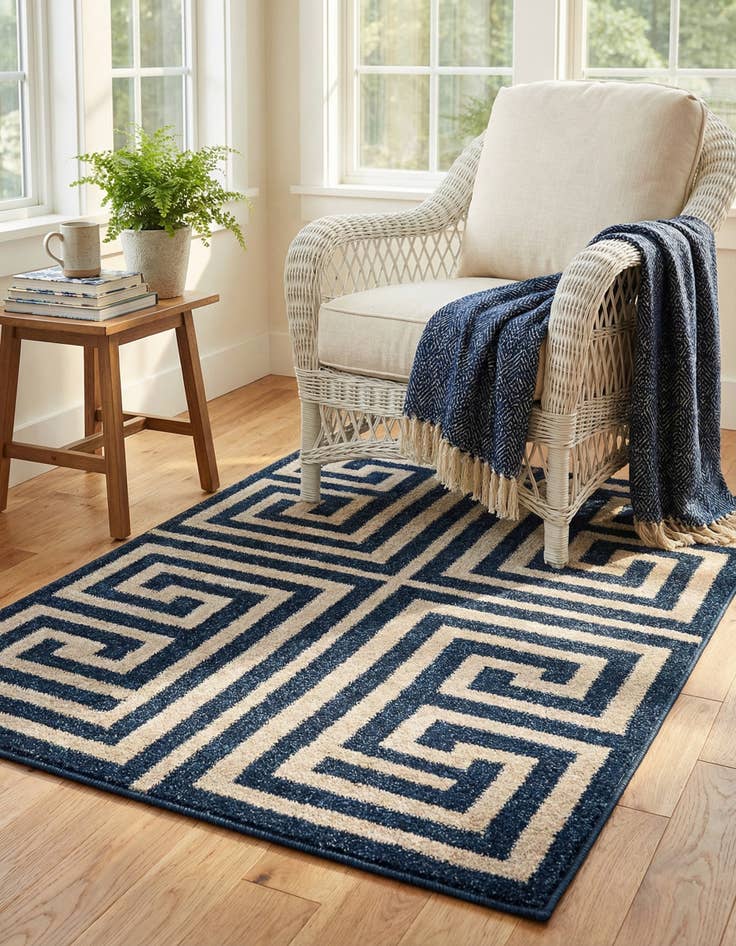 Detail image of 2' x 3' Greek Key Rug