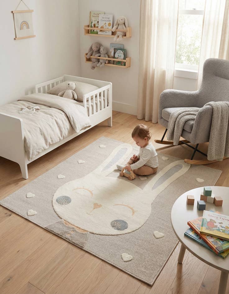 Detail image of 7' 10 x 7' 10 Whimsy Kids Square Rug