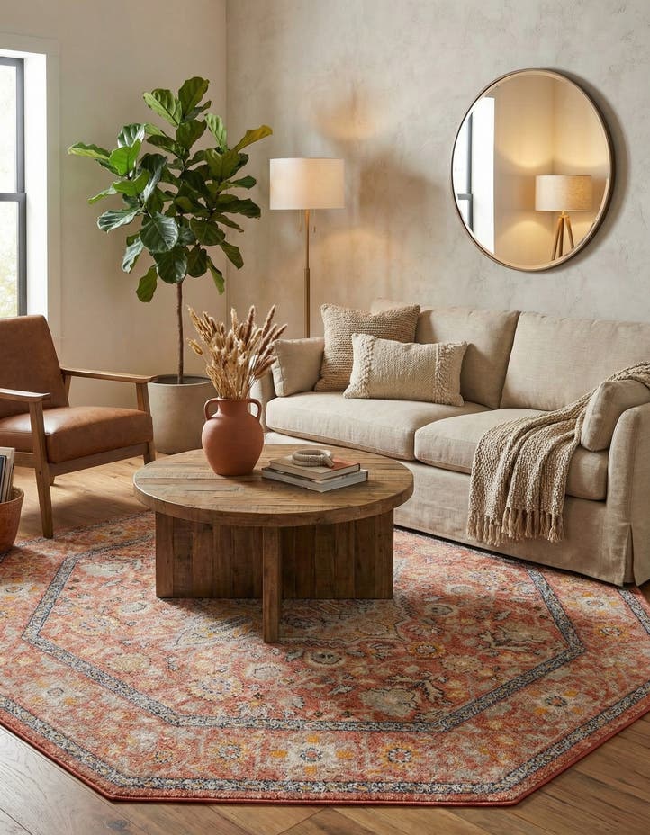 7' 10 x 7' 10 Lola Octagon Rug