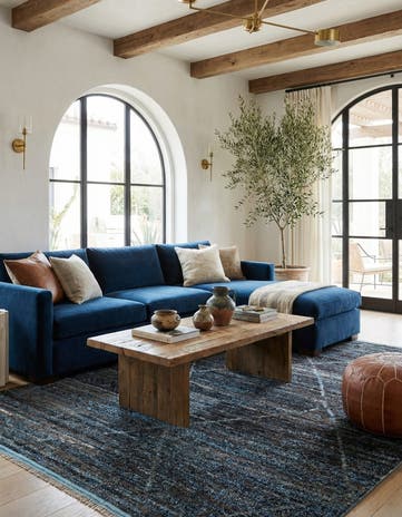 5' 10 x 9' 3 Hand Knotted Moroccan Wool Rug