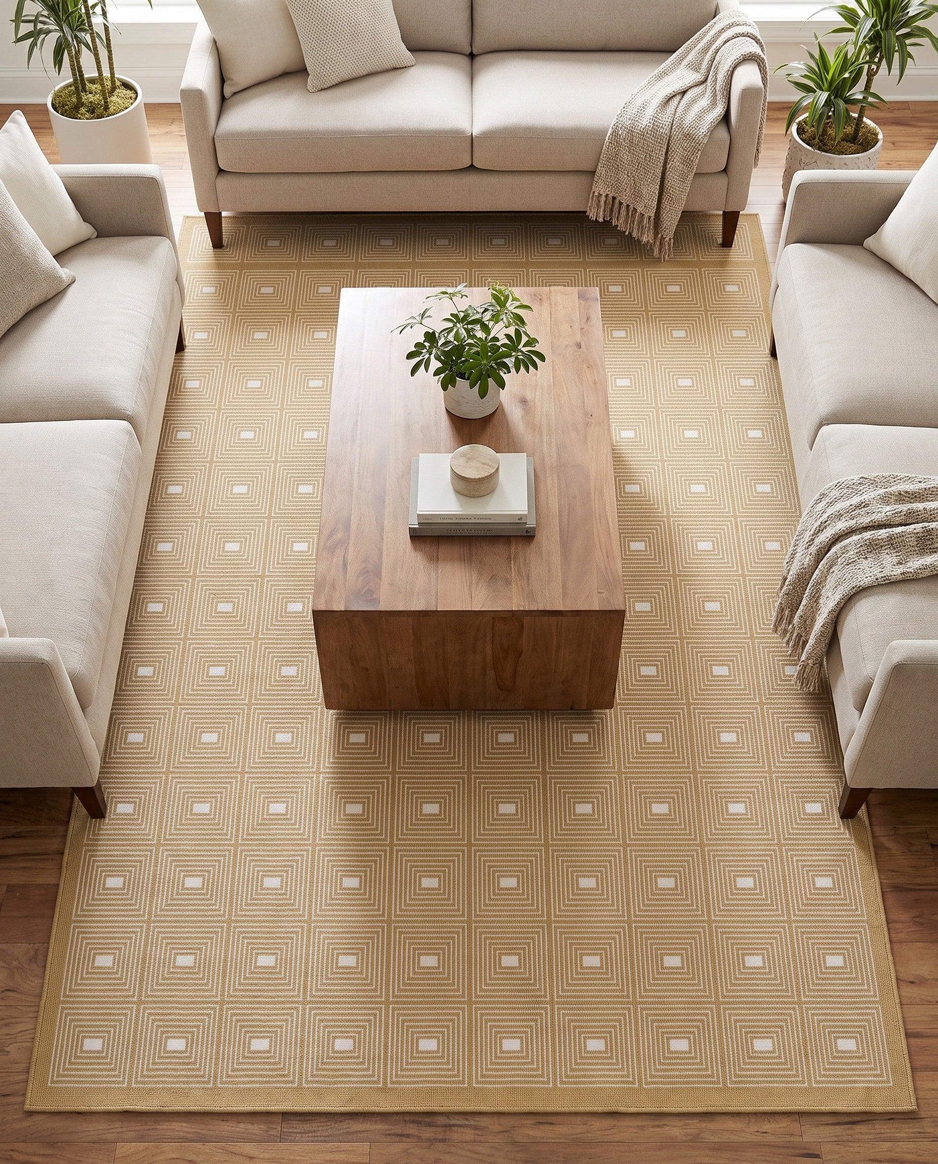 Yellow Aakaar Rug