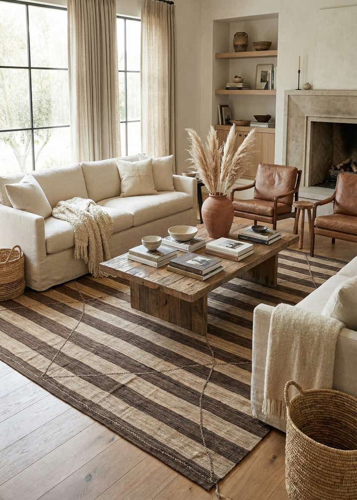 12' 9 x 13' 10 Hand Knotted Moroccan Wool Square Rug