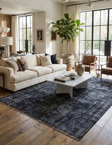 6' x 9' 5 Hand Knotted Ultra Vintage Persian Wool Rug