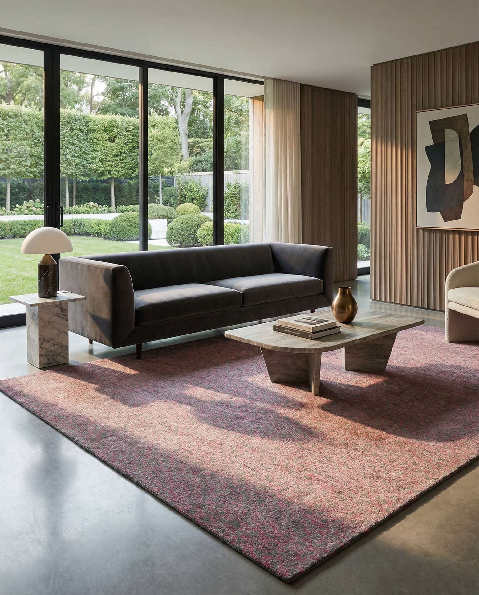 7' 8 x 10' Modern Manshu Wool Rug
