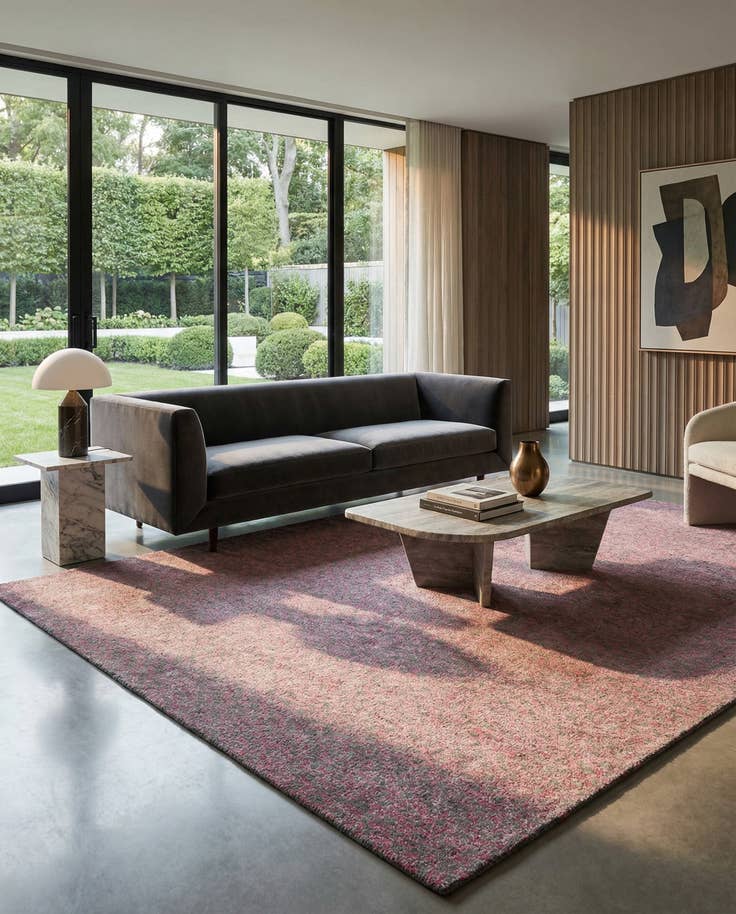 Detail image of 7' 8 x 10' Modern Manshu Wool Rug