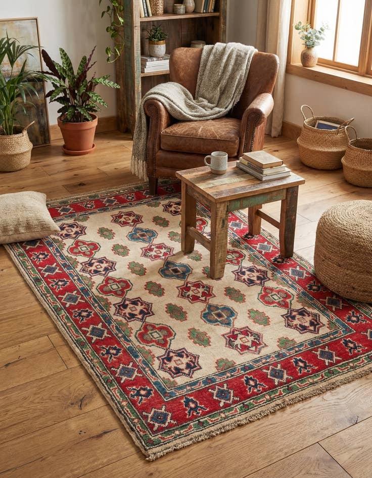 Detail image of 3' x 4' 5  Hand Knotted Kazak Rug