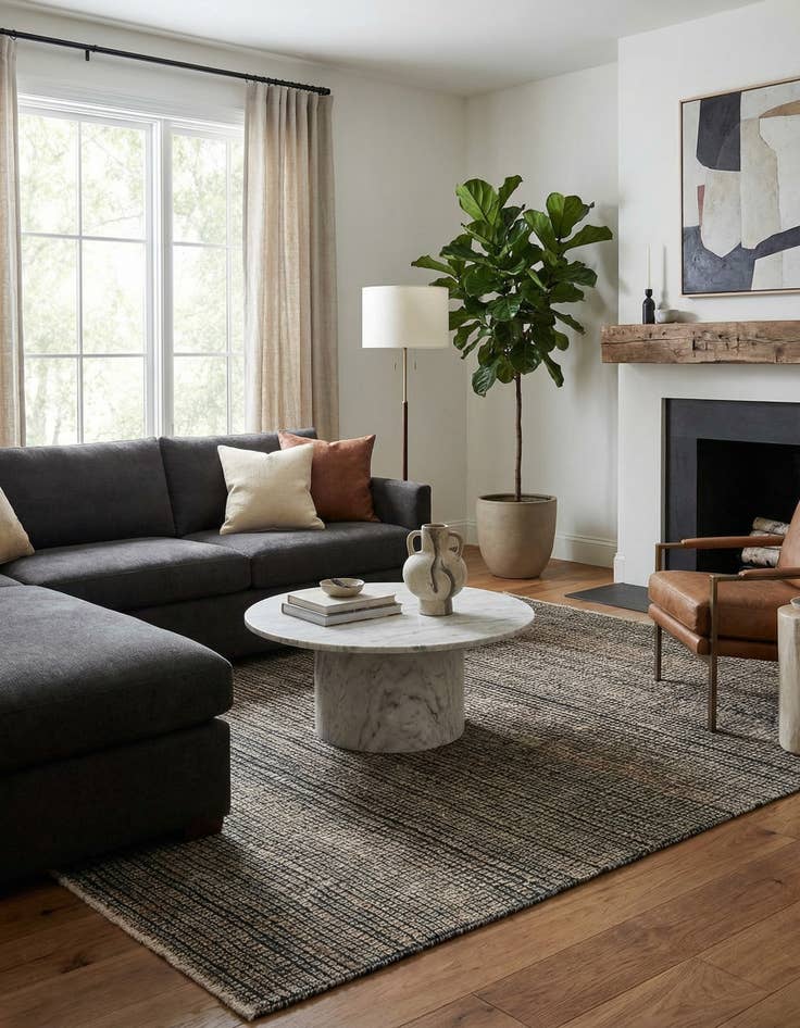 Detail image of  7' 7 x 9' 10  Hand Knotted Darya Wool Rug