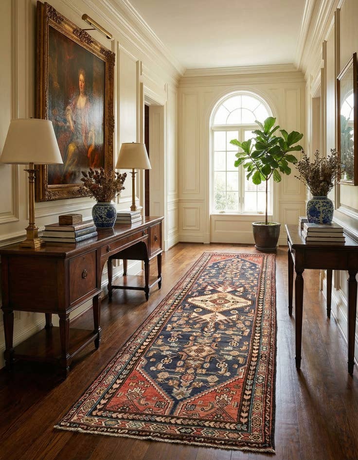 Detail image of  3' 2 x 10' 8 Mehraban Wool Runner Rug