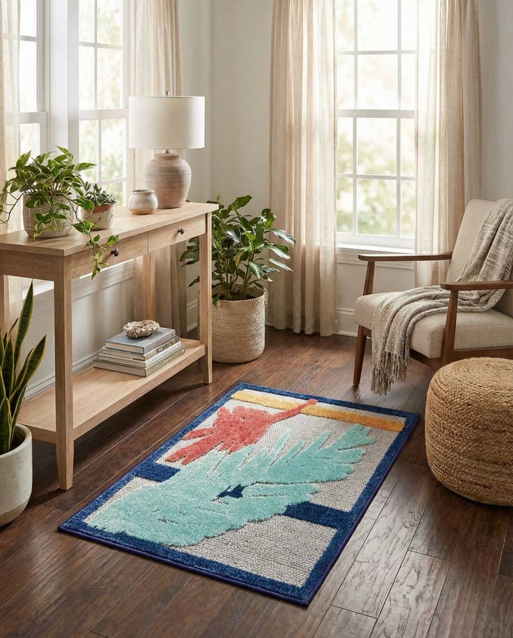 Detail image of 2' x 3' Easy-Clean Belize Indoor / Outdoor Rug