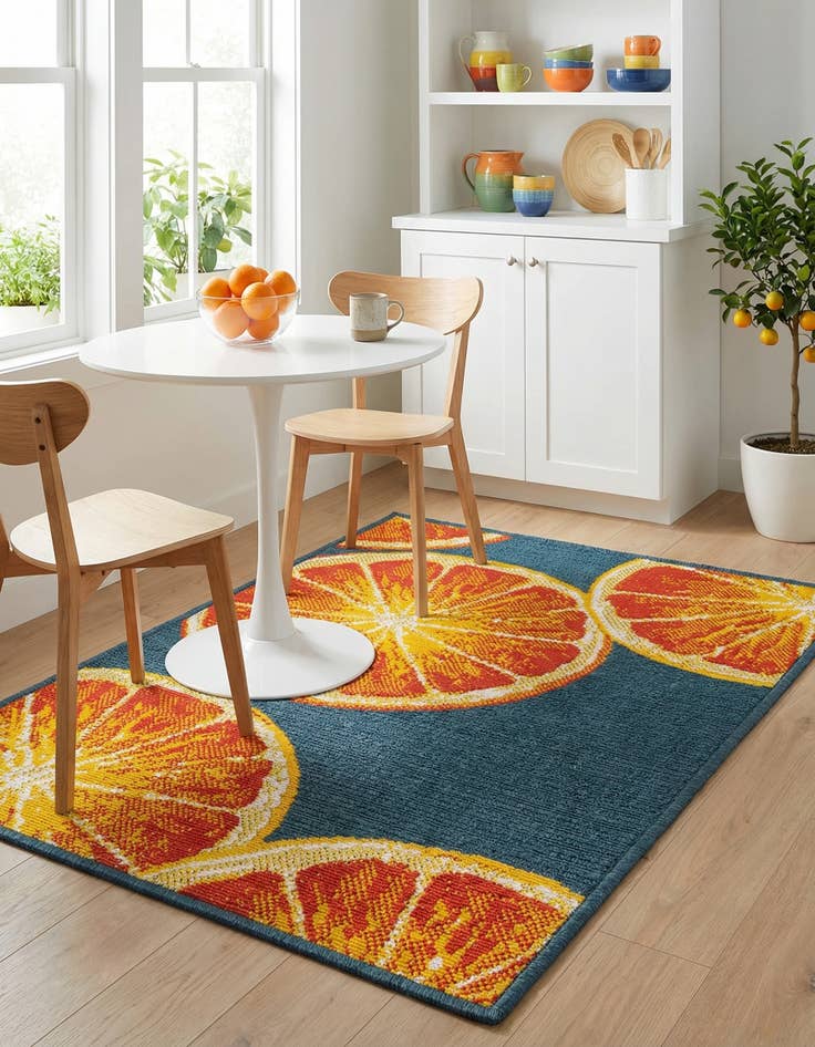 Detail image of  2' x 3'  Washable Modern Indoor / Outdoor Rug
