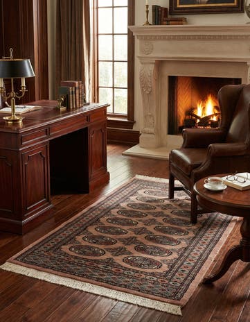 3' 2 x 5' 1 Hand Knotted Bokhara Oriental Wool Rug