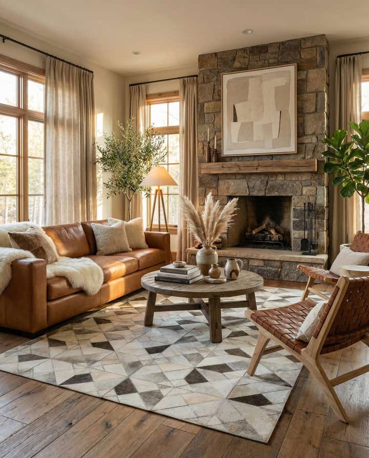 5' x 7' 11 Cowhide - Patchwork Rug